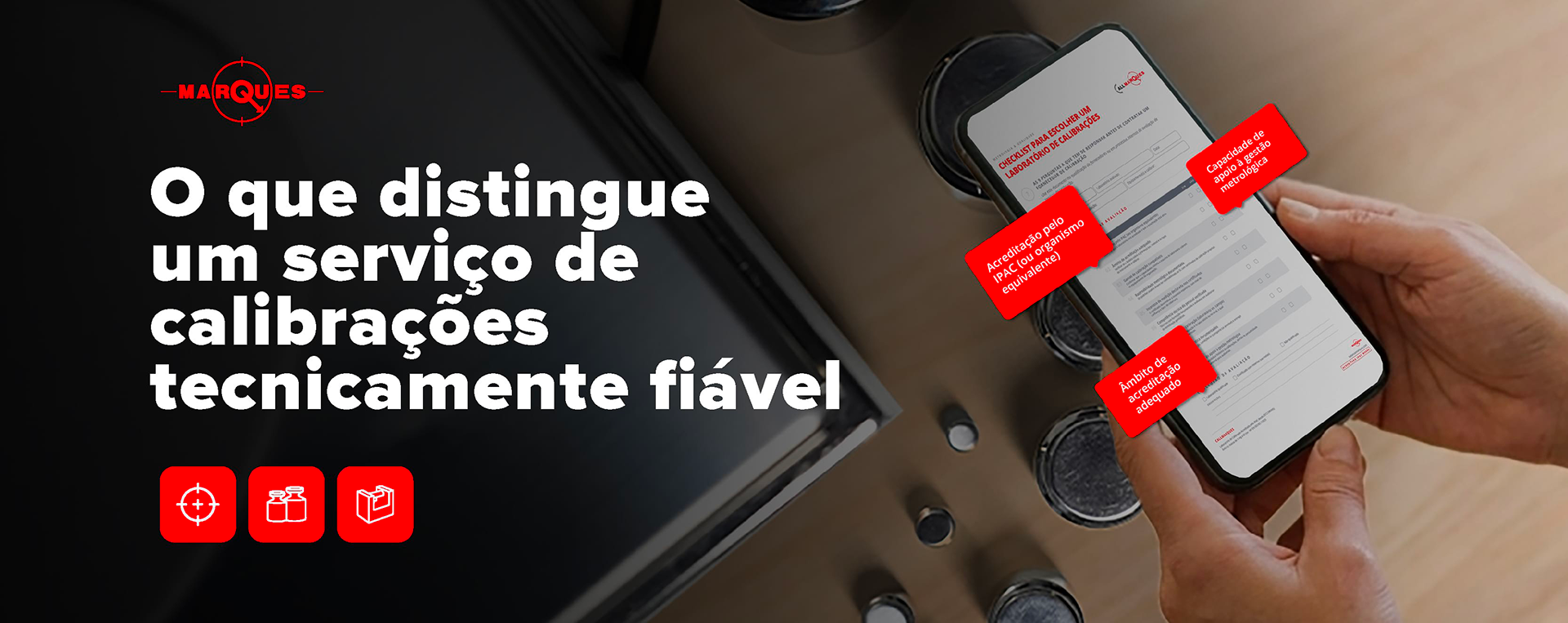 Como escolher um laboratório de calibrações para as suas balanças: o que distingue um serviço tecnicamente fiável